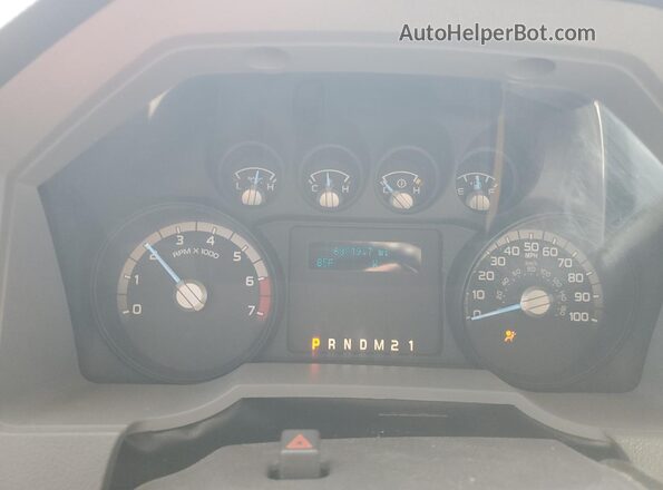 1FT7W2B64GEC86135 2016 FORD F250 Синий Вид щитка приборов