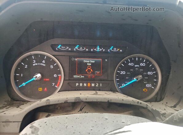 1FT7W2B64NEE90589 2022 FORD F250 White Instrument cluster view