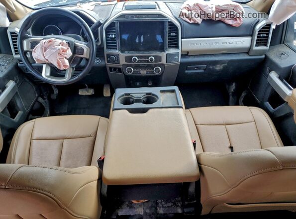 1FT7W2BN5NED10446 2022 FORD F250 White Widok deski rozdzielczej