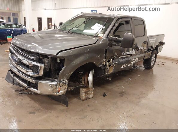 1FT7W2BT0MED89991 2021 FORD F-250 Gray წინა მარცხენა ხედი სამი მეოთხედიდან