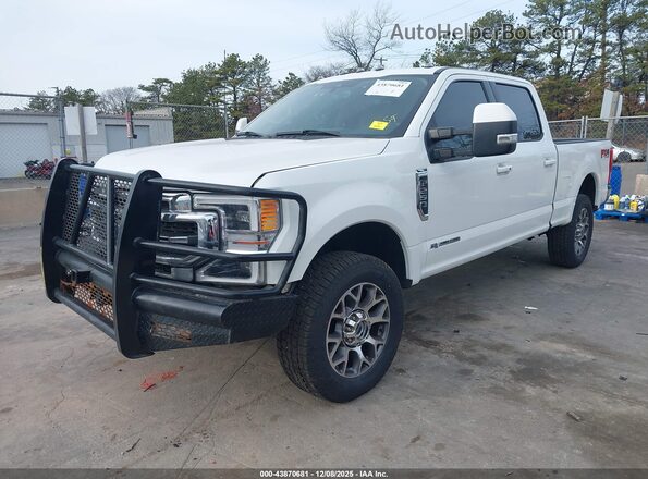 1FT7W2BT8NEF24331 2022 FORD F-250 White წინა მარცხენა ხედი სამი მეოთხედიდან
