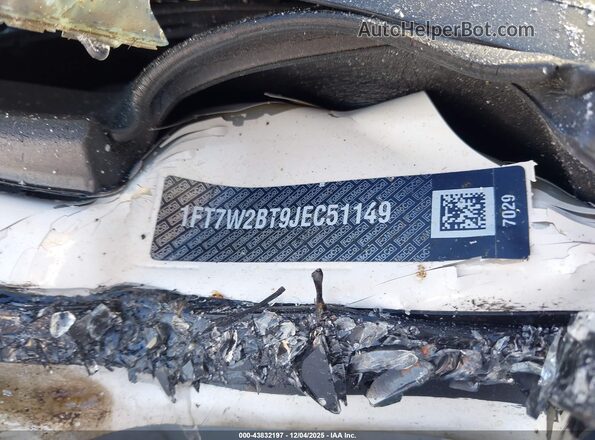 1FT7W2BT9JEC51149 2018 FORD F-250 White 