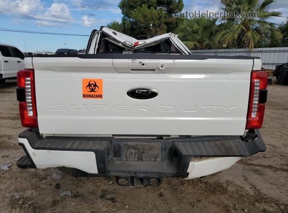 1FT8W2BM0PED00809 2023 FORD F250 White Вид ззаду