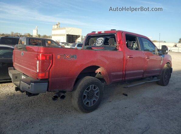 1FT8W2BT0NEE83620 2022 FORD F250 Burgundy Задня права чверть