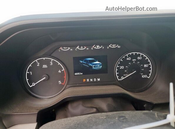 1FT8W2BT4REC94586 2024 FORD F250 White Вид щитка приладів
