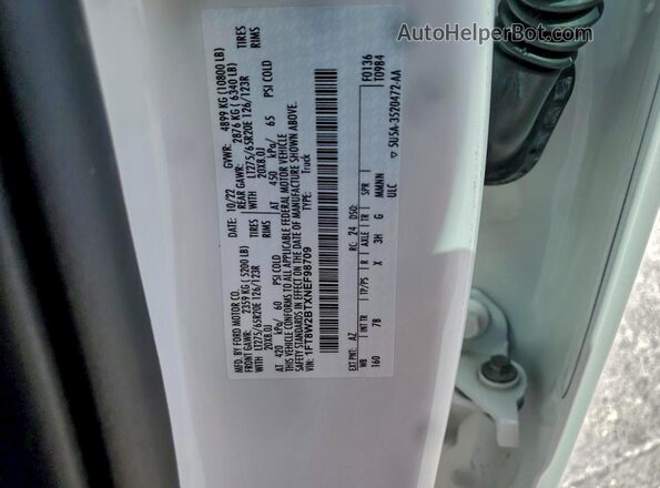1FT8W2BTXNEF98709 2022 FORD F250 Белый Вид щитка приборов