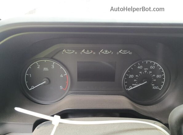 1FT8W2BTXRED00360 2024 FORD F250 Red Instrument cluster view