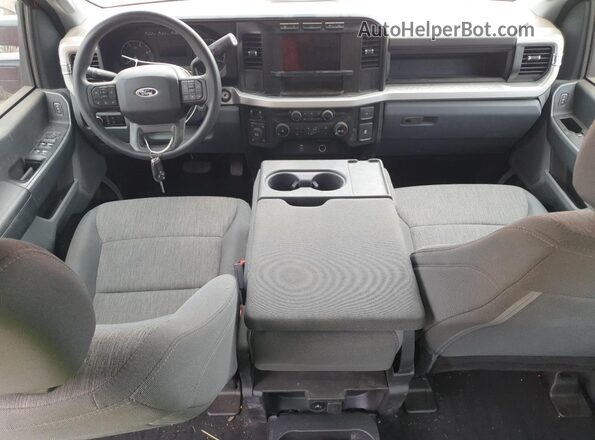 1FT8W2BTXRED00360 2024 FORD F250 Red Dashboard view