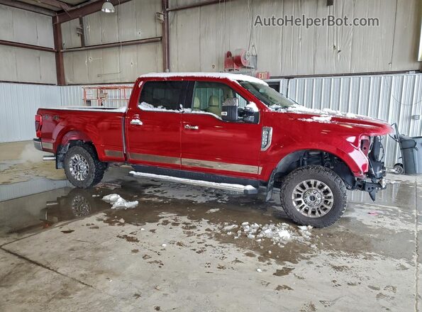 1FT8W3BN1NEC64527 2022 FORD F350 Red Przód prawy