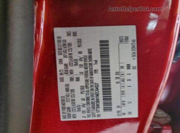 1FT8W3BN1NEC64527 2022 FORD F350 Red Widok komory silnika