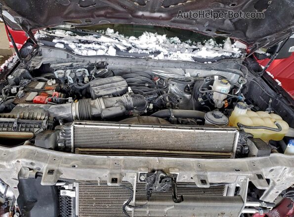 1FT8W3BN1NEC64527 2022 FORD F350 Red Widok wnętrza z tyłu