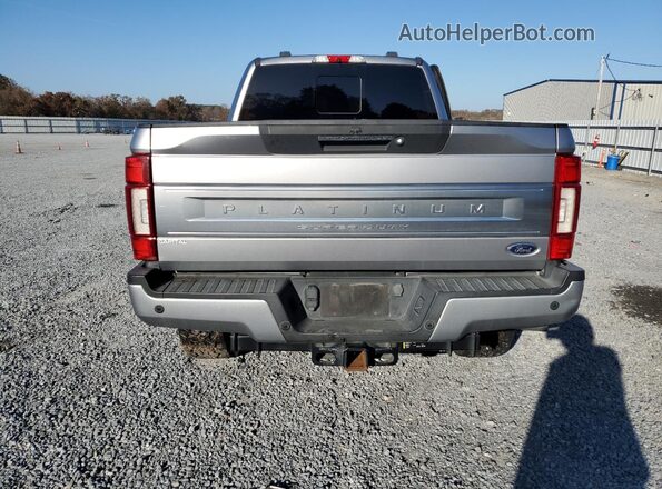 1FT8W3BT3LEE15072 2020 FORD F350 Серебряный Вид сзади
