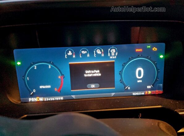 1FT8W4DM0REC84137 2024 FORD F450 Black Instrument cluster view