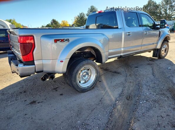 1FT8W4DT4MEC90121 2021 FORD F450 Silver Հետևի աջ