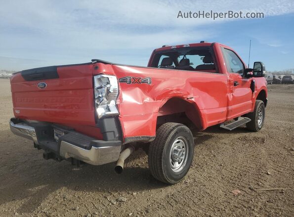 1FTBF2B67NEF37611 2022 FORD F250 Red Rear right