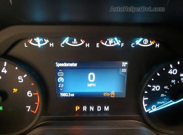 1FTBF2BA3PED00055 2023 FORD F250 White ხელსაწყოთა პანელის ხედი