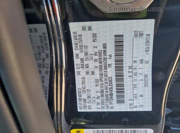 1FTER4BHXSLE02633 2025 FORD RANG Black Շարժիչի բաժամունքի տեսք