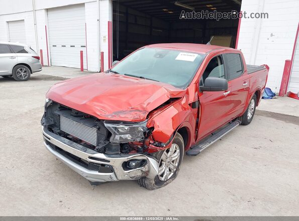 1FTER4EH2NLD48423 2022 FORD RANG Red Առջևի ձախ երեք քառորդ տեսարան