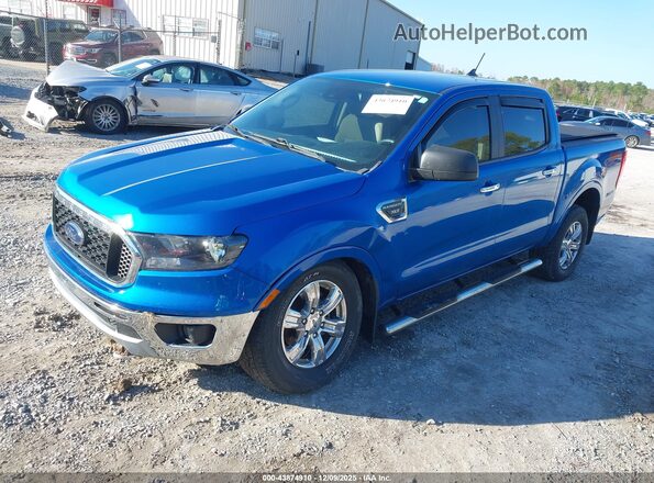 1FTER4EH9NLD12387 2022 FORD RANG Blue წინა მარცხენა ხედი სამი მეოთხედიდან
