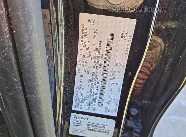 1FTER4FH1LLA14637 2020 FORD RANG Black Вид наклейки з VIN-кодом