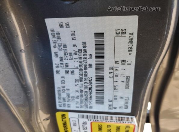 1FTER4FHXMLD39126 2021 FORD RANG Серый Вид подкапотного пространства