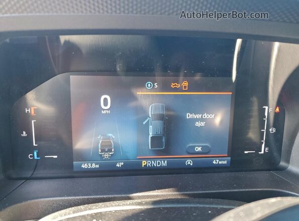 1FTER4HH3SLE59554 2025 FORD RANG Blue Widok zestawu wskaźników