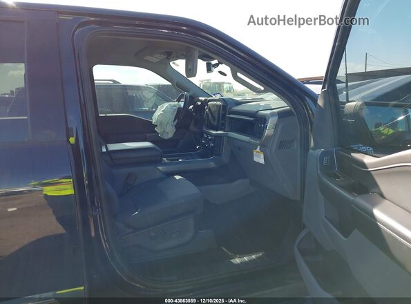 1FTEW1CPXNFA26757 2022 FORD F150 Black Front interior view