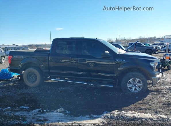 1FTEW1EF7GFB32512 2016 FORD F150 Black უკანა სალონის ხედი