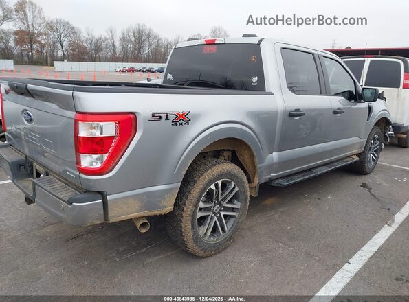 1FTEW1EP2NKE59591 2022 FORD F150 Silver Trasero derecho