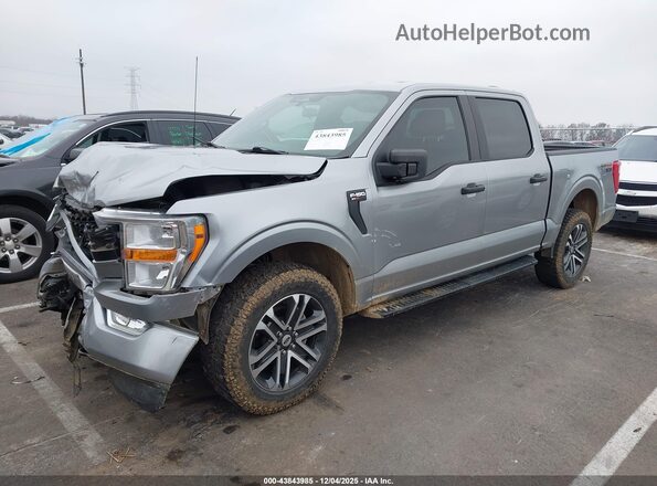 1FTEW1EP2NKE59591 2022 FORD F150 Silver Vista tres cuartos delantera izquierda