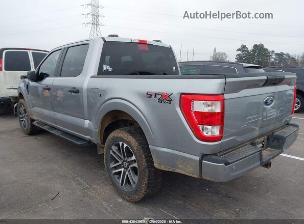 1FTEW1EP2NKE59591 2022 FORD F150 Silver Trasero izquierdo