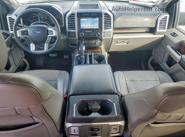 1FTEW1EP4GFC65091 2016 FORD F150 Charcoal Dashboard view