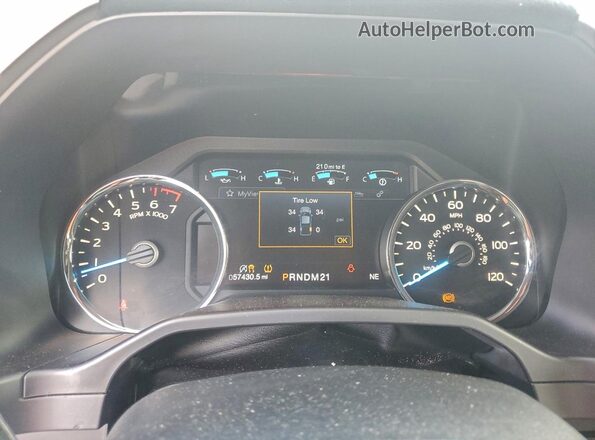 1FTEW1EP4GFC65091 2016 FORD F150 Charcoal Instrument cluster view