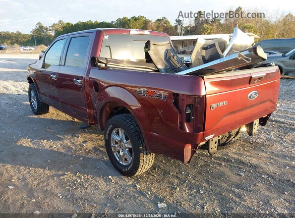 1FTEW1EP6HFA79280 2017 FORD F150 Burgundy Tył lewy