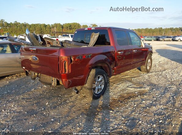 1FTEW1EP6HFA79280 2017 FORD F150 Burgundy Tył prawy