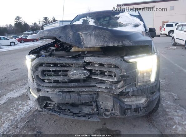 1FTEW1EP6NFB81349 2022 FORD F150 Black Вид спереду