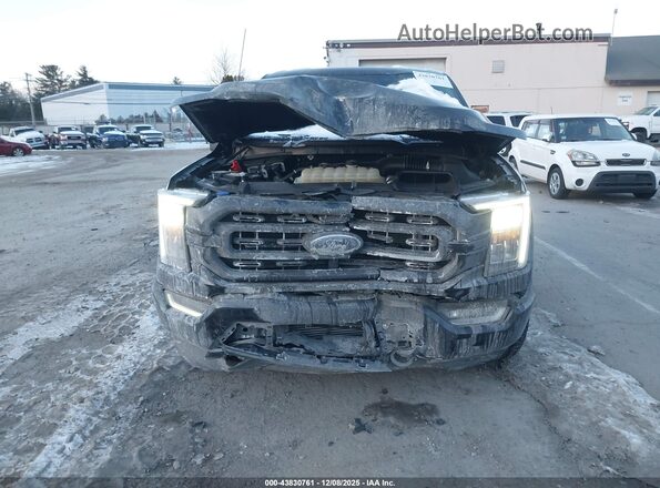 1FTEW1EP6NFB81349 2022 FORD F150 Black Вид щитка приладів