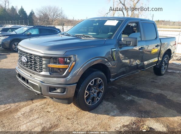 1FTEW2LP5RKF20138 2024 FORD F150 Gray Передня ліва чверть