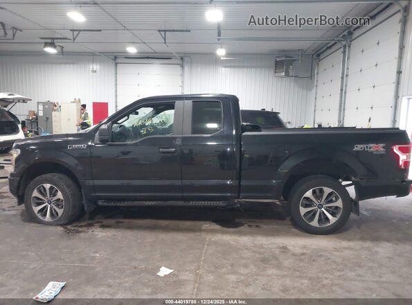 1FTEX1EP0KKC74741 2019 FORD F150 Black Սալոնի հետևի տեսք