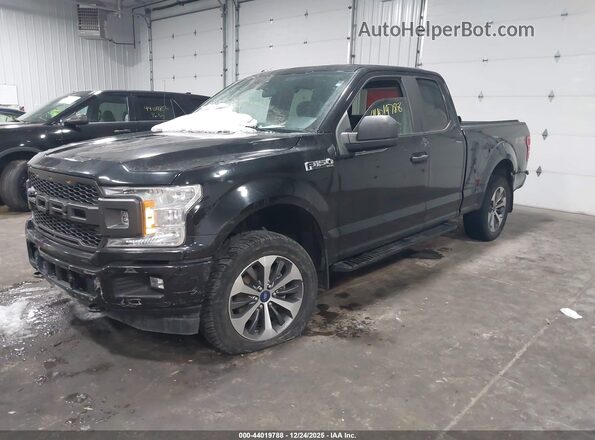 1FTEX1EP0KKC74741 2019 FORD F150 Black Առջևի ձախ երեք քառորդ տեսարան