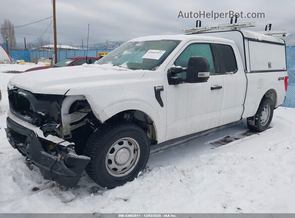 1FTEX1EP9MKE59096 2021 FORD F150 White Передня ліва чверть