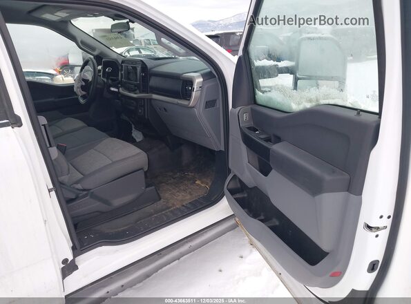 1FTEX1EP9MKE59096 2021 FORD F150 White Вид салону спереду