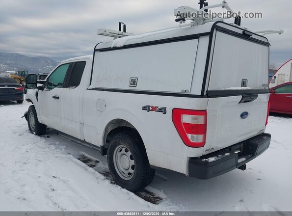 1FTEX1EP9MKE59096 2021 FORD F150 White Задня ліва чверть