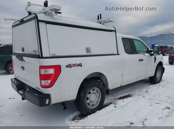 1FTEX1EP9MKE59096 2021 FORD F150 White Задня права чверть