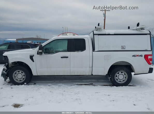 1FTEX1EP9MKE59096 2021 FORD F150 White Панорамний вид салону 360°