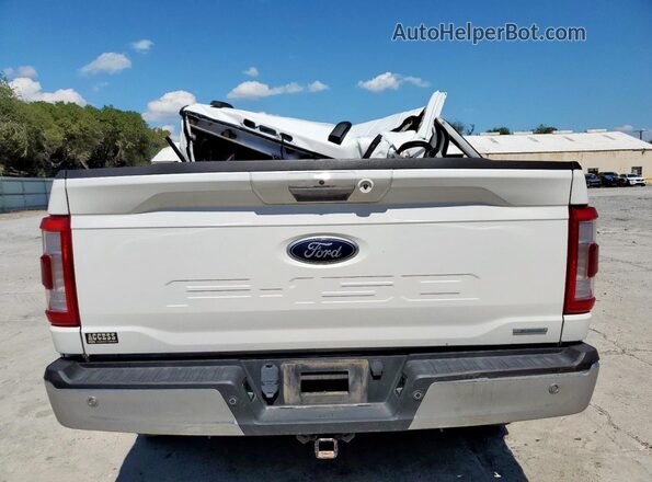 1FTFW1E86NFC10345 2022 FORD F150 White Rear view