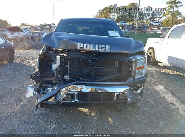 1FTFW1P88NKE97689 2022 FORD F-150 POLICE RESPONDER Gray Widok wnętrza z tyłu