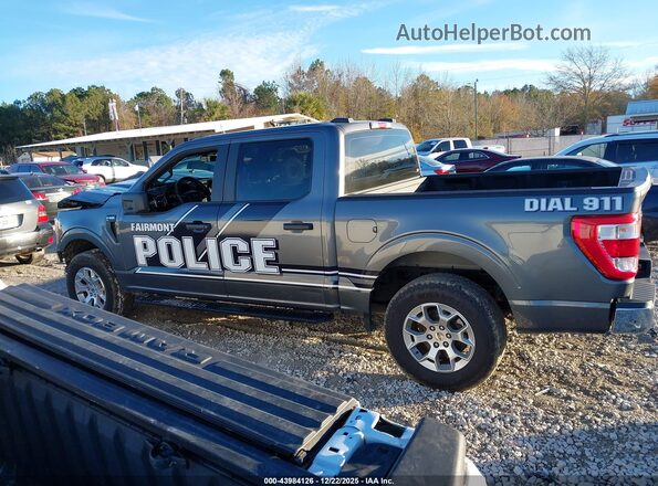 1FTFW1P88NKE97689 2022 FORD F-150 POLICE RESPONDER Gray 