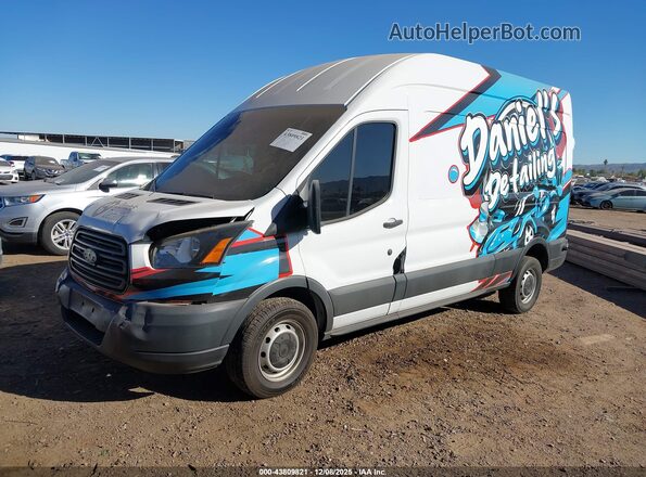 1FTYR2XM3JKA85158 2018 FORD TRANSIT-250 White წინა მარცხენა ხედი სამი მეოთხედიდან