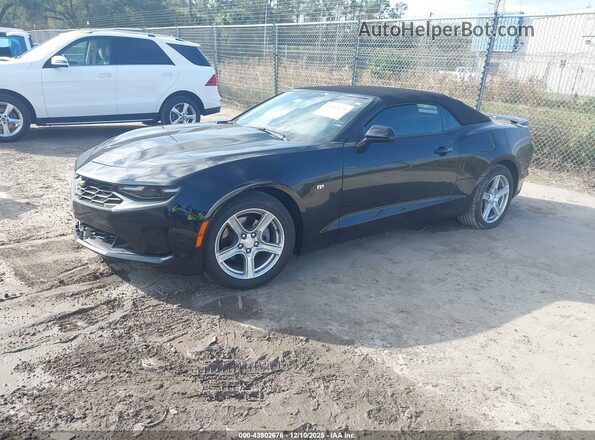 1G1FB3DS3P0144632 2023 CHEVROLET CAMARO Black წინა მარცხენა ხედი სამი მეოთხედიდან